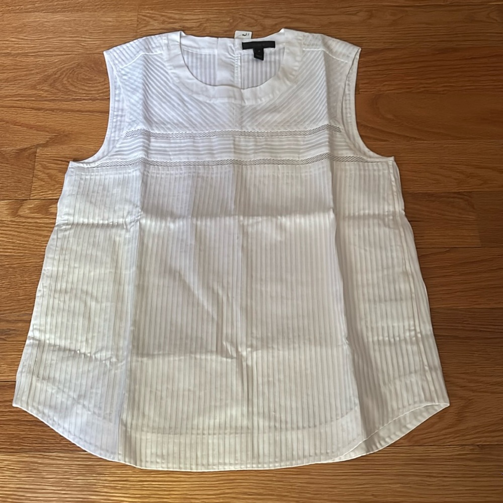 J crew Women’s White Sleeveless Shirt multiple sizes